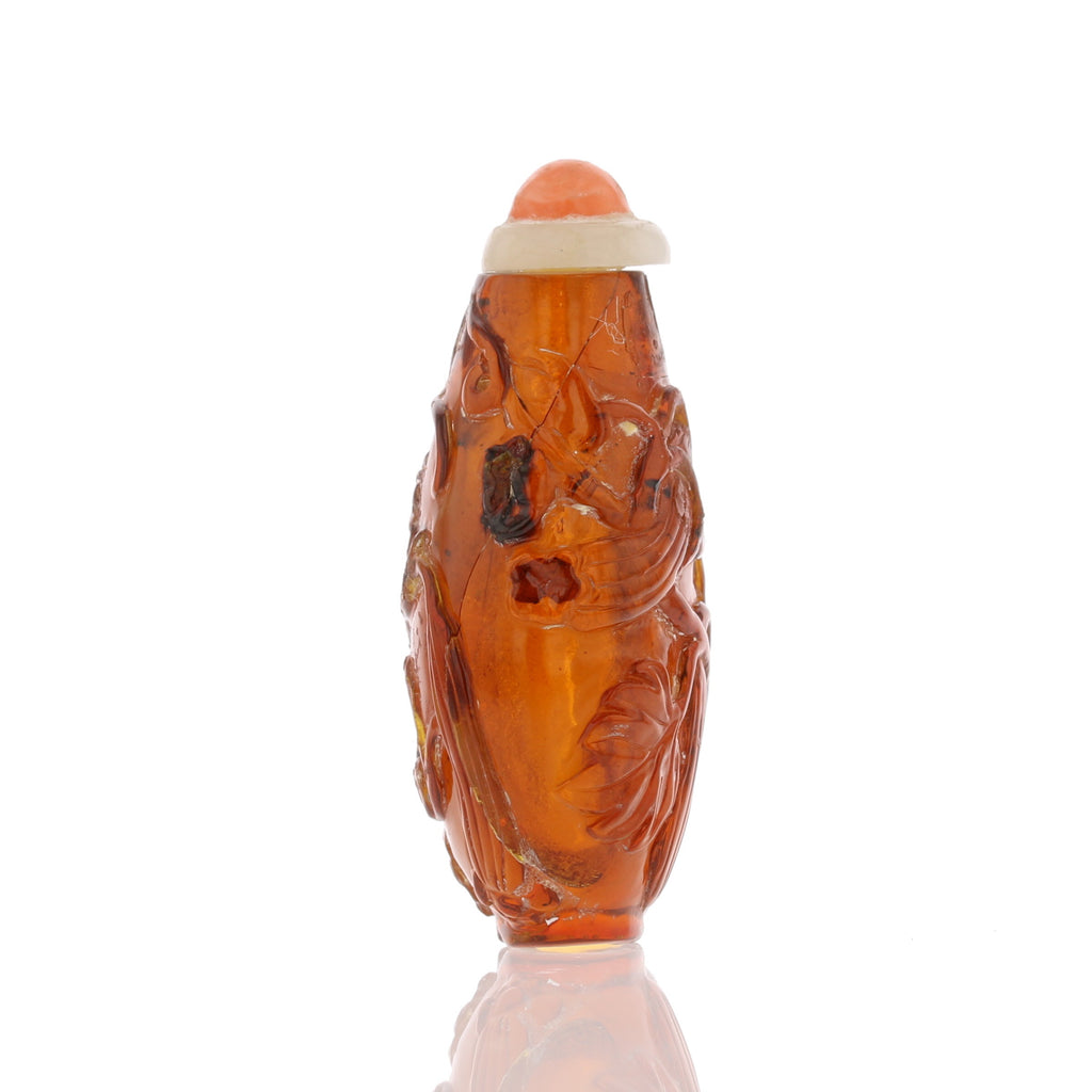 Baltic Amber Snuff Bottle - David's Antiques & Jewelry