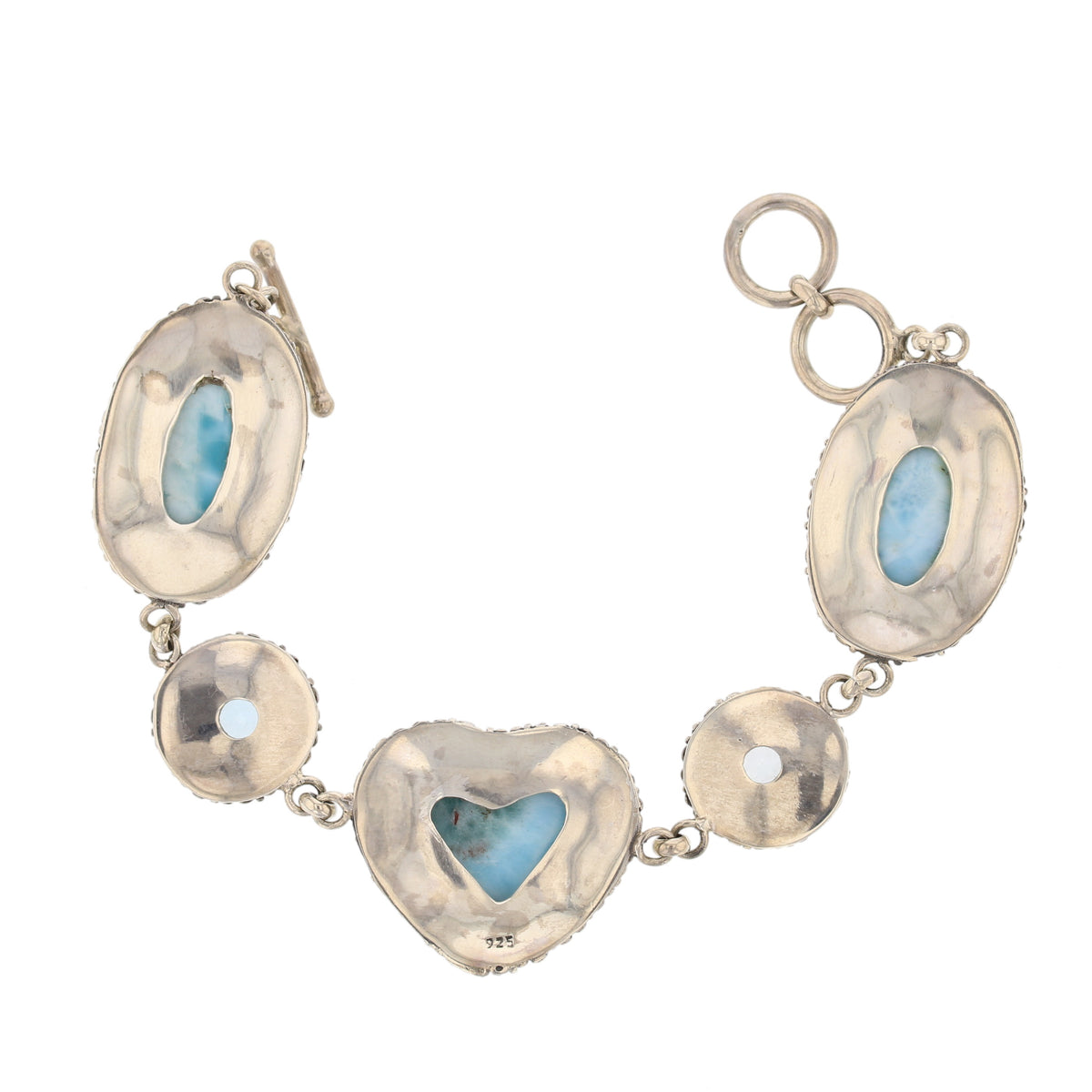 Larimar Heart Bracelet