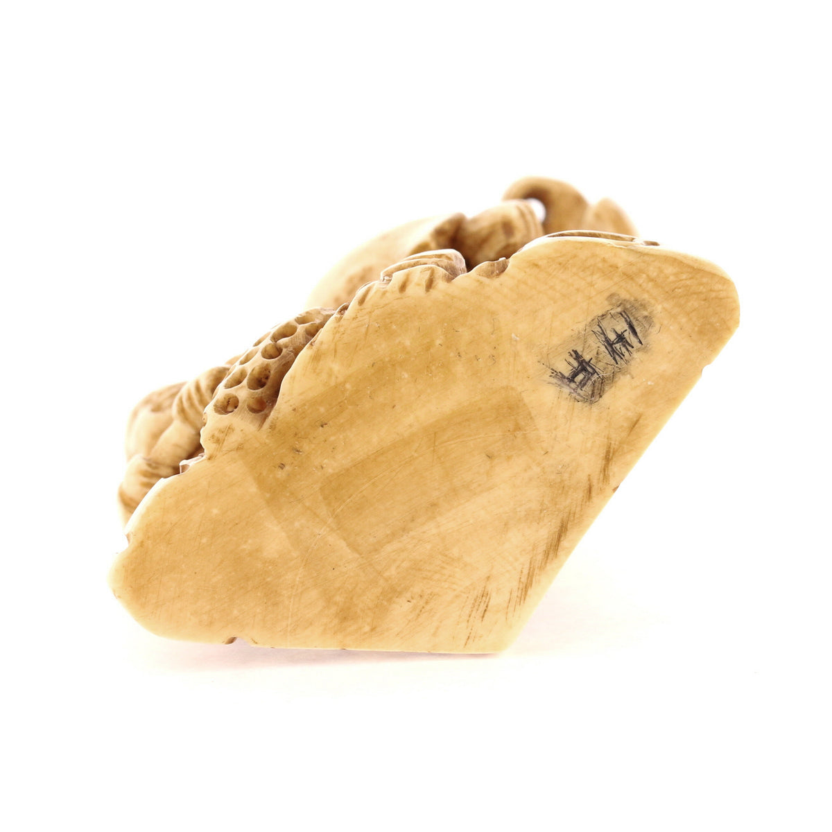 Father & Son Fishing Ivory Netsuke – Circa 1950s