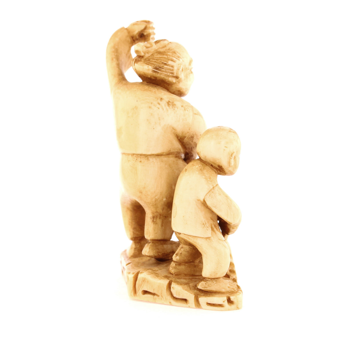 Father & Son Fishing Ivory Netsuke – Circa 1950s