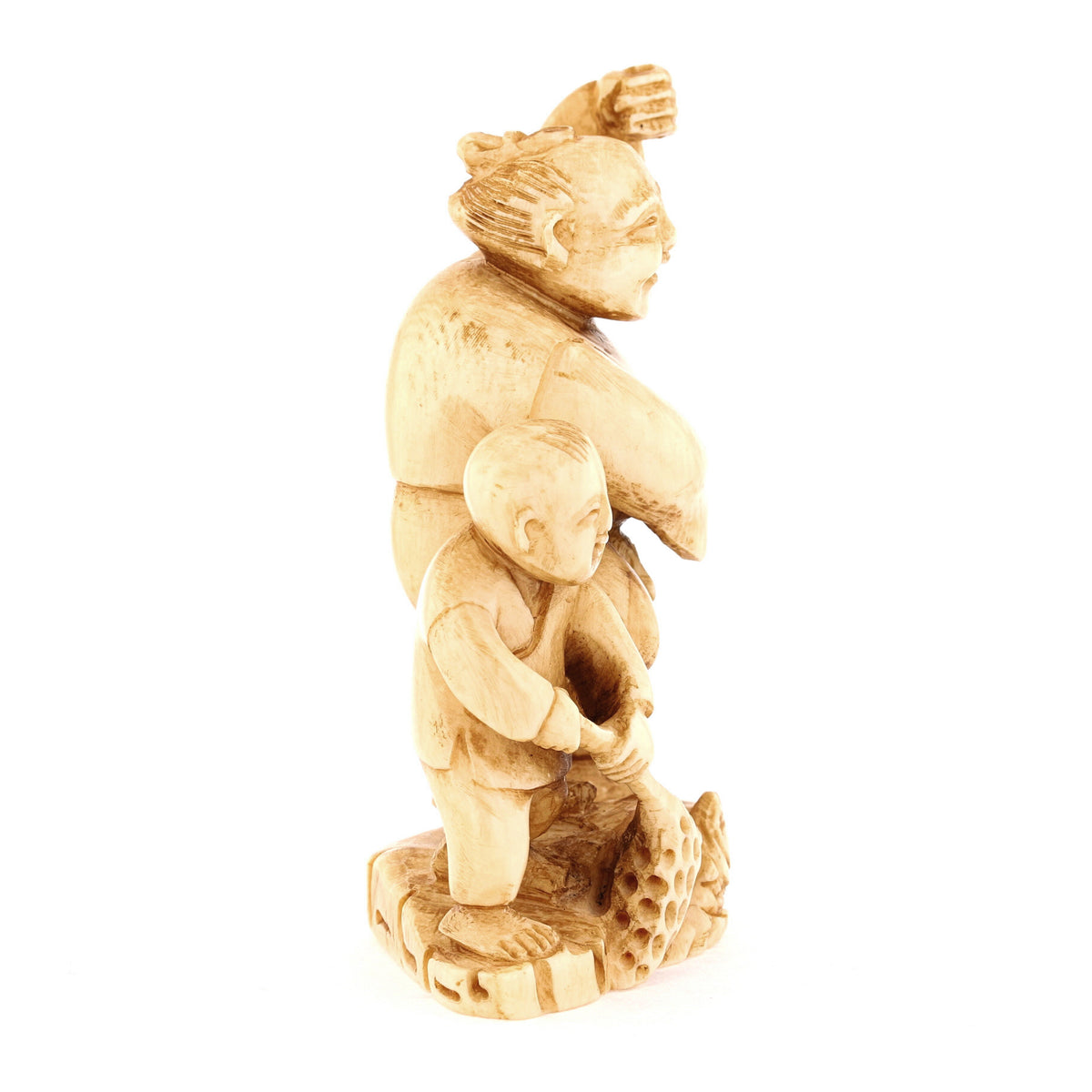 Father & Son Fishing Ivory Netsuke – Circa 1950s