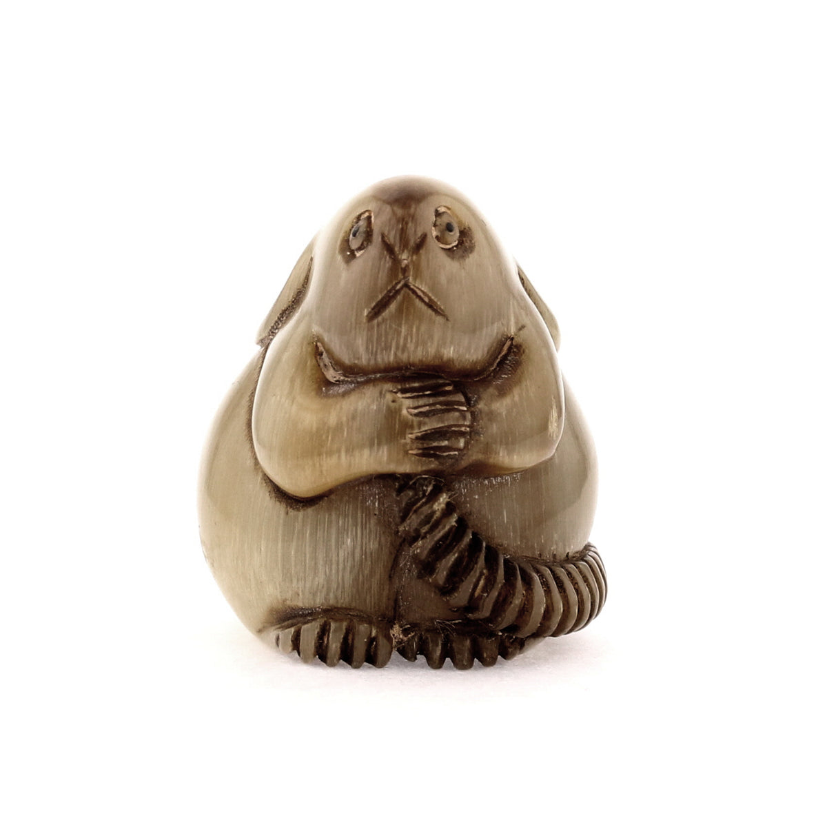 1950s Rhino Horn Carving: The Curious Mouse