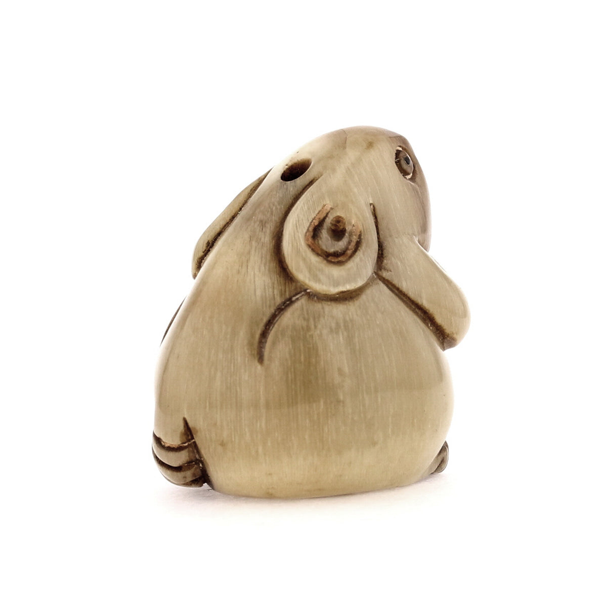 1950s Rhino Horn Carving: The Curious Mouse