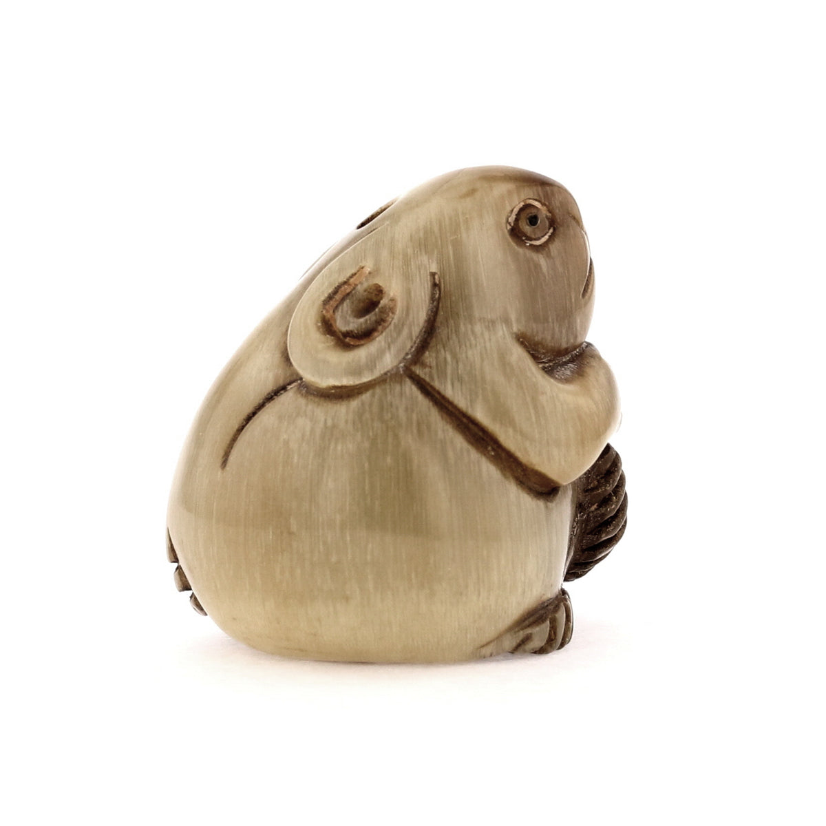 1950s Rhino Horn Carving: The Curious Mouse