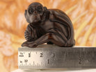 Vintage Ironwood Netsuke: Monkey with Nut - David's Antiques & Jewelry