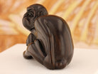 Vintage Ironwood Netsuke: Monkey with Nut - David's Antiques & Jewelry