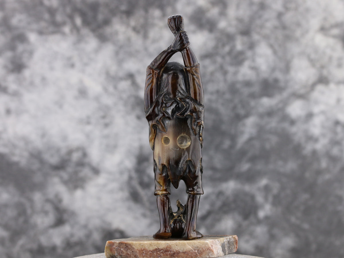 Stretching Man - Rhino Horn Netsuke
