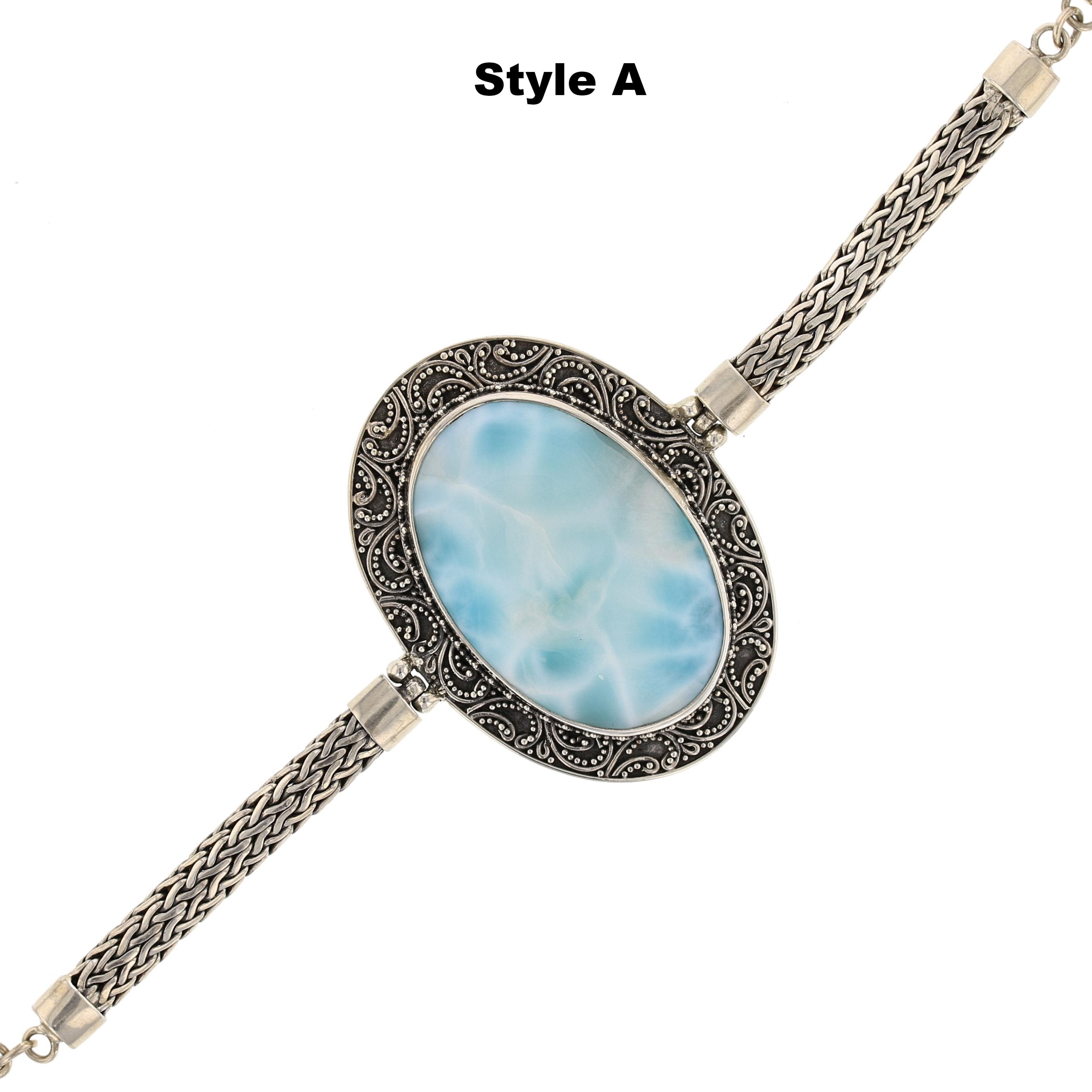 Larimar Bracelet - David's Antiques & Jewelry