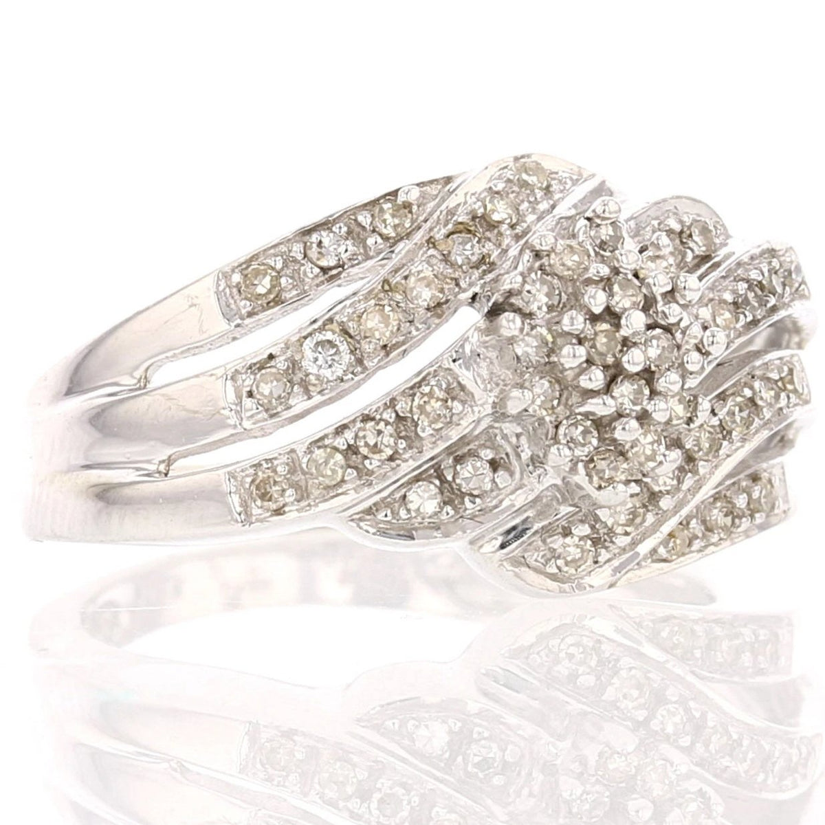 Cluster Diamond Bridal Ring