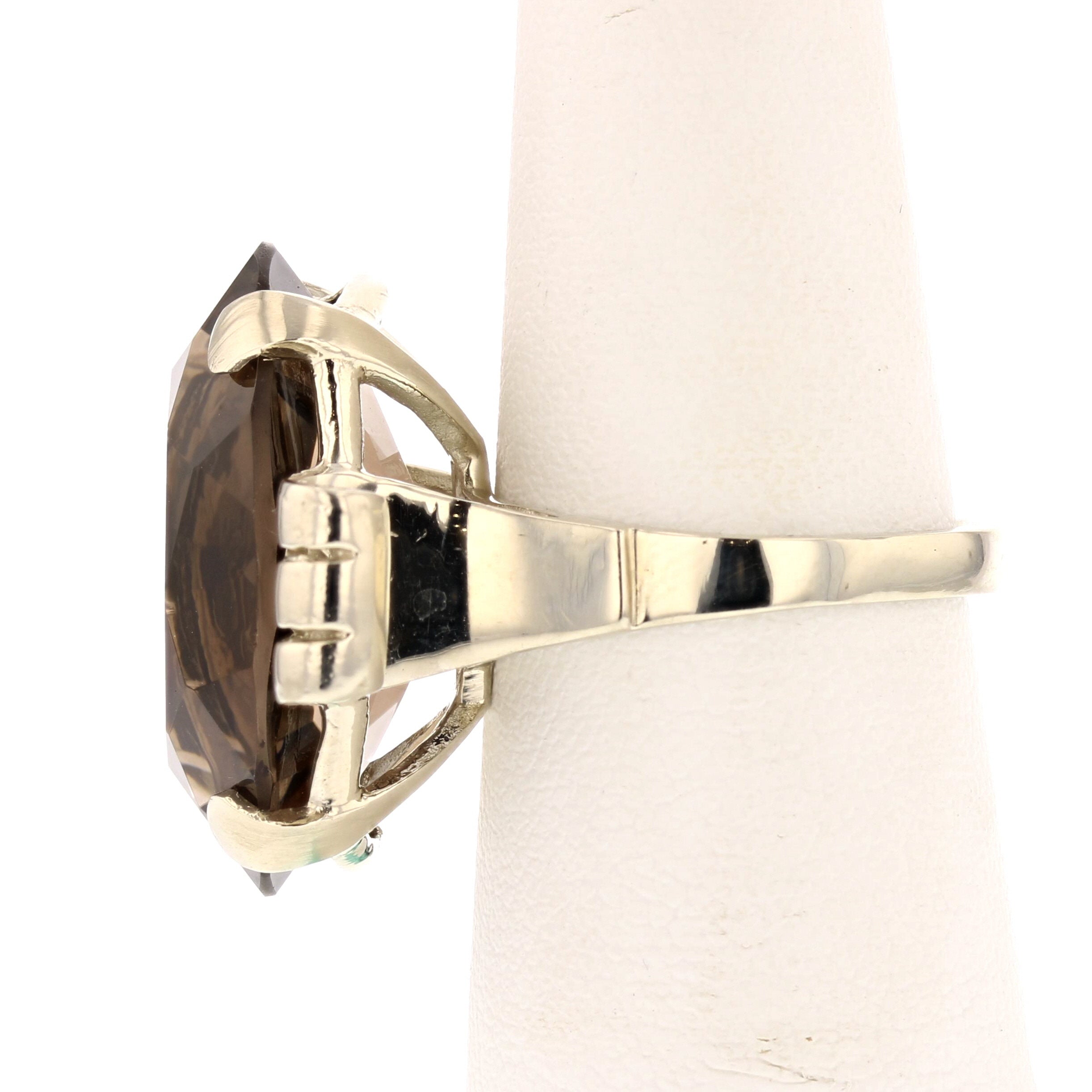 Smokey Topaz Ring - David's Antiques & Jewelry