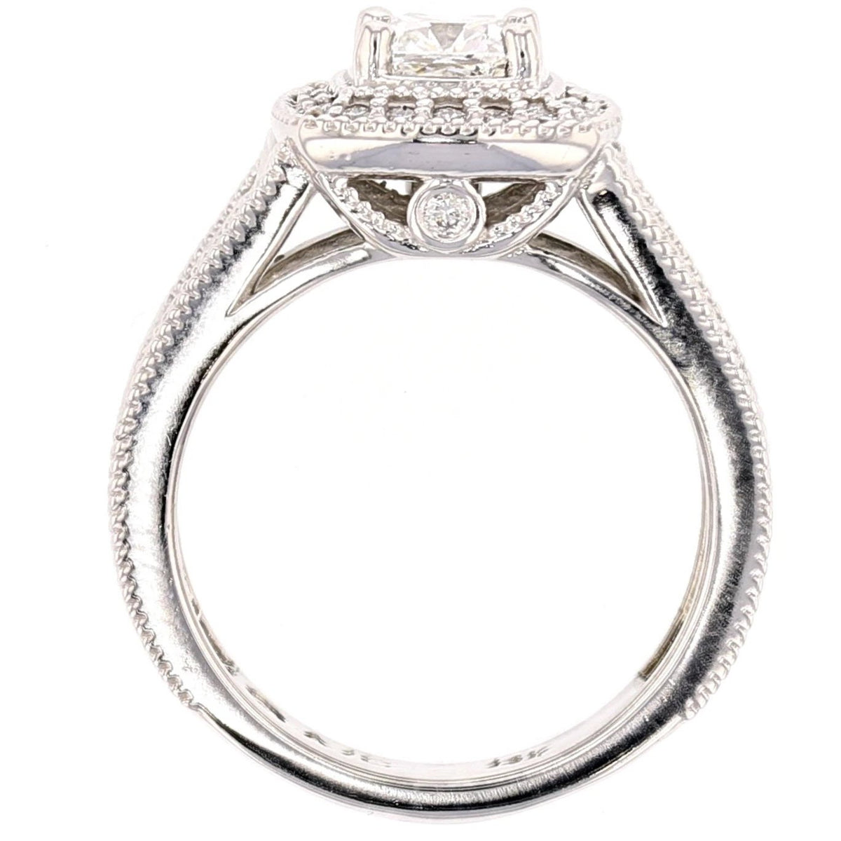 1 Carat Cushion Cut Diamond Ring