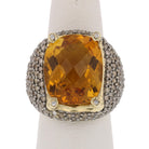 Vintage Citrine, Diamond Ring - David's Antiques & Jewelry