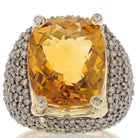 Vintage Citrine, Diamond Ring - David's Antiques & Jewelry
