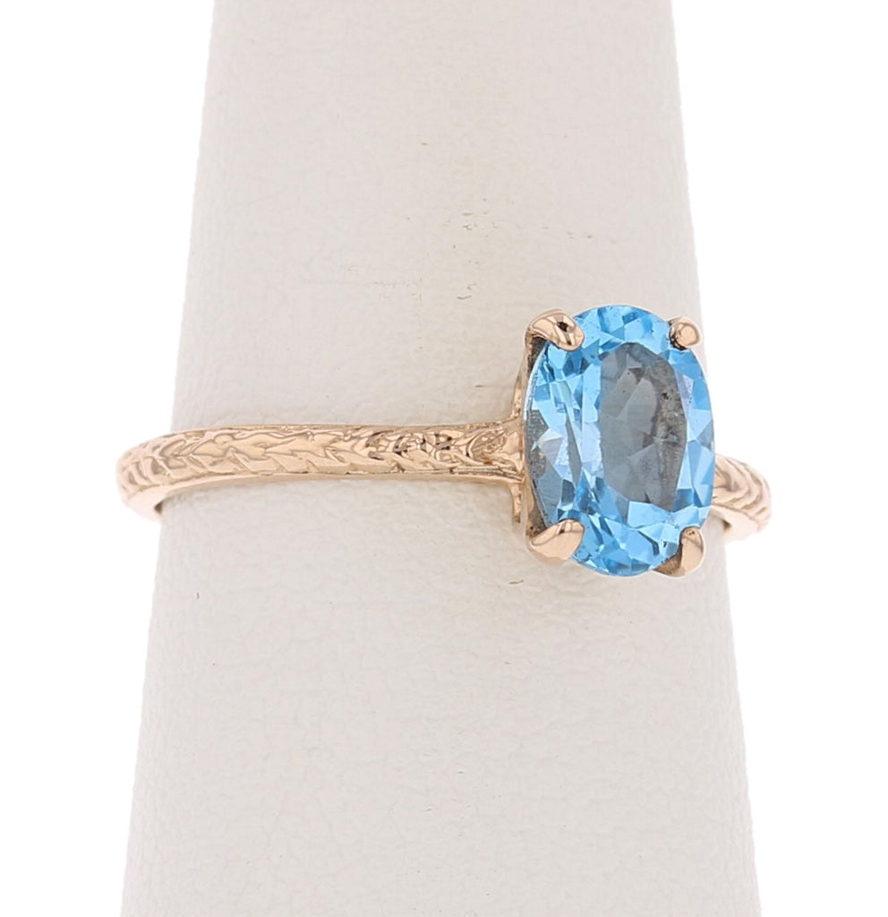 Blue Topaz Ring - David's Antiques & Jewelry