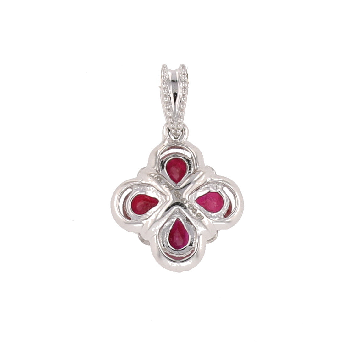 Elegant Ruby & Diamond Pendant