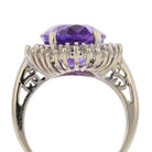 Amethyst  & Diamond Ring - David's Antiques & Jewelry