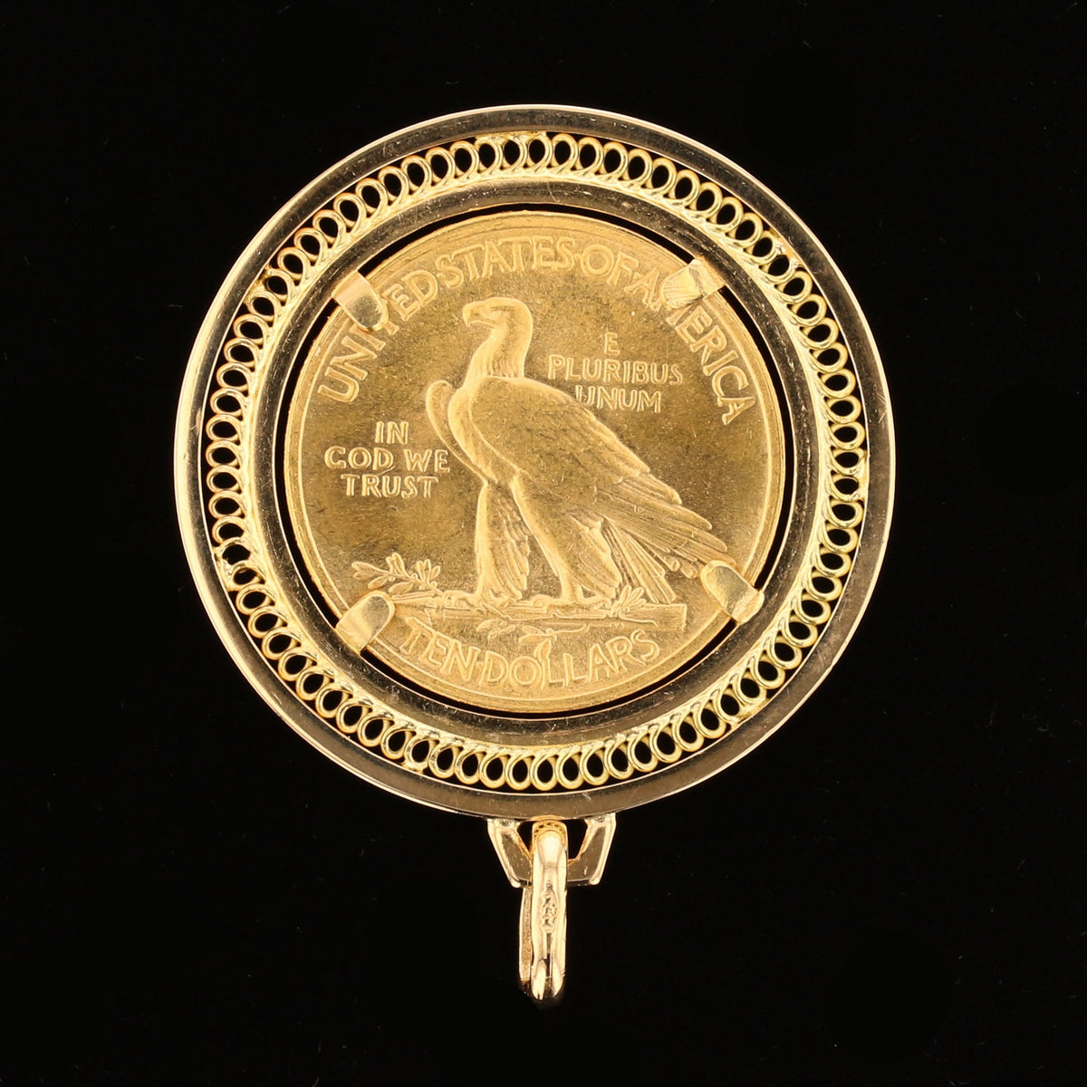 1910 Indian Head Replica Coin Pendant