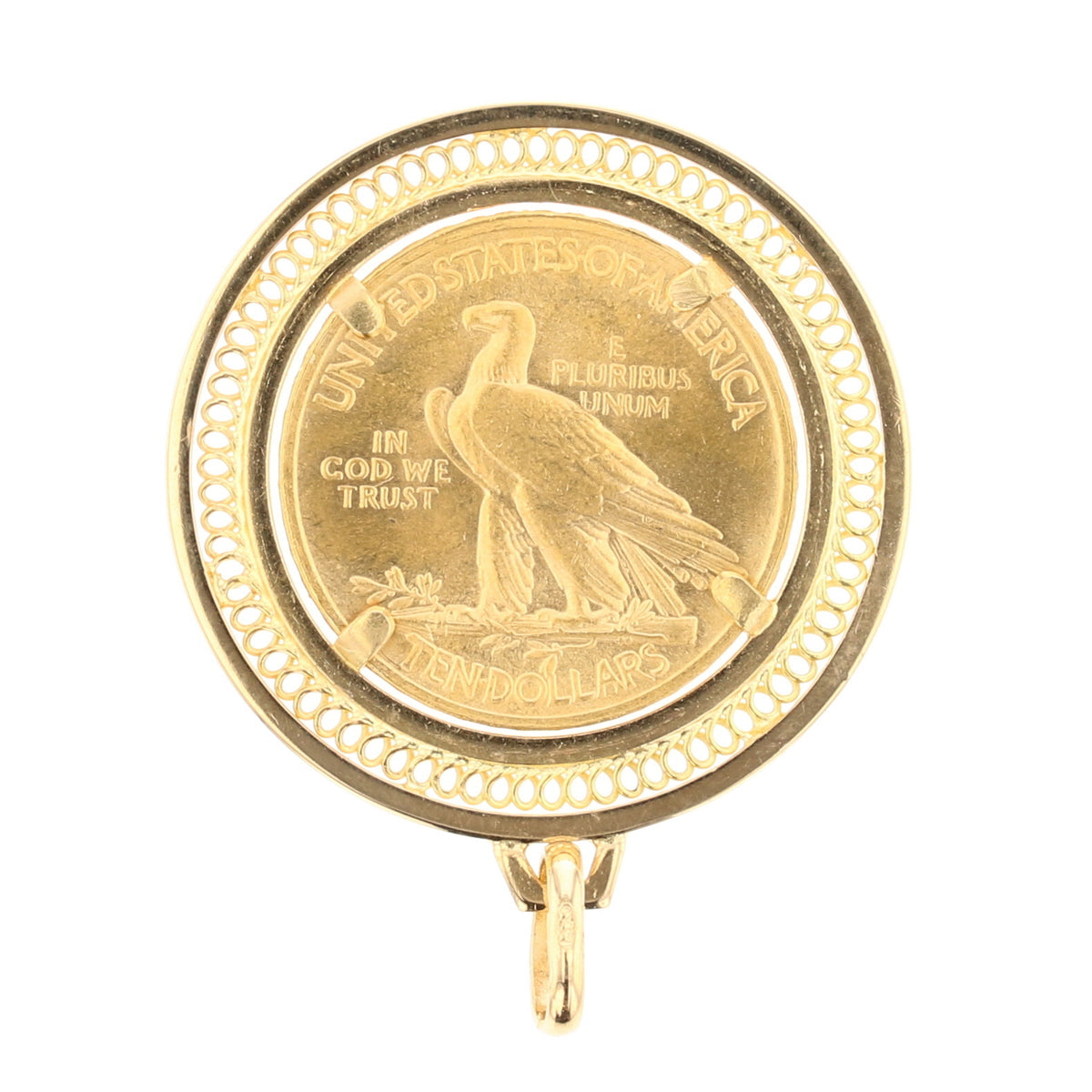 1910 Indian Head Replica Coin Pendant