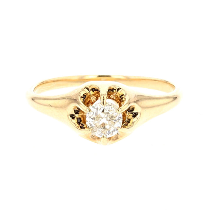 Vintage 14K Yellow Gold Diamond Ring