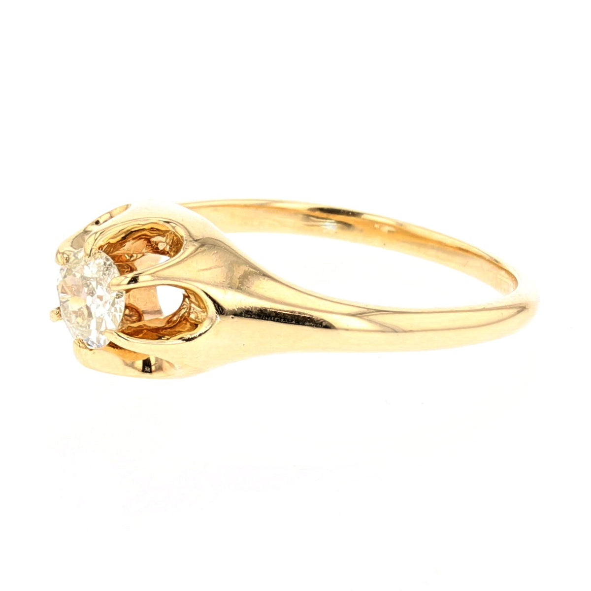 Vintage 14K Yellow Gold Diamond Ring