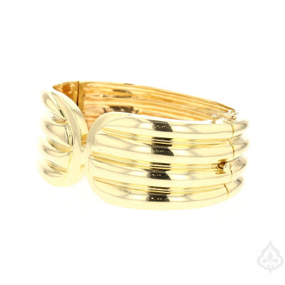 Versatile Diamond Gold Cuff Bracelet