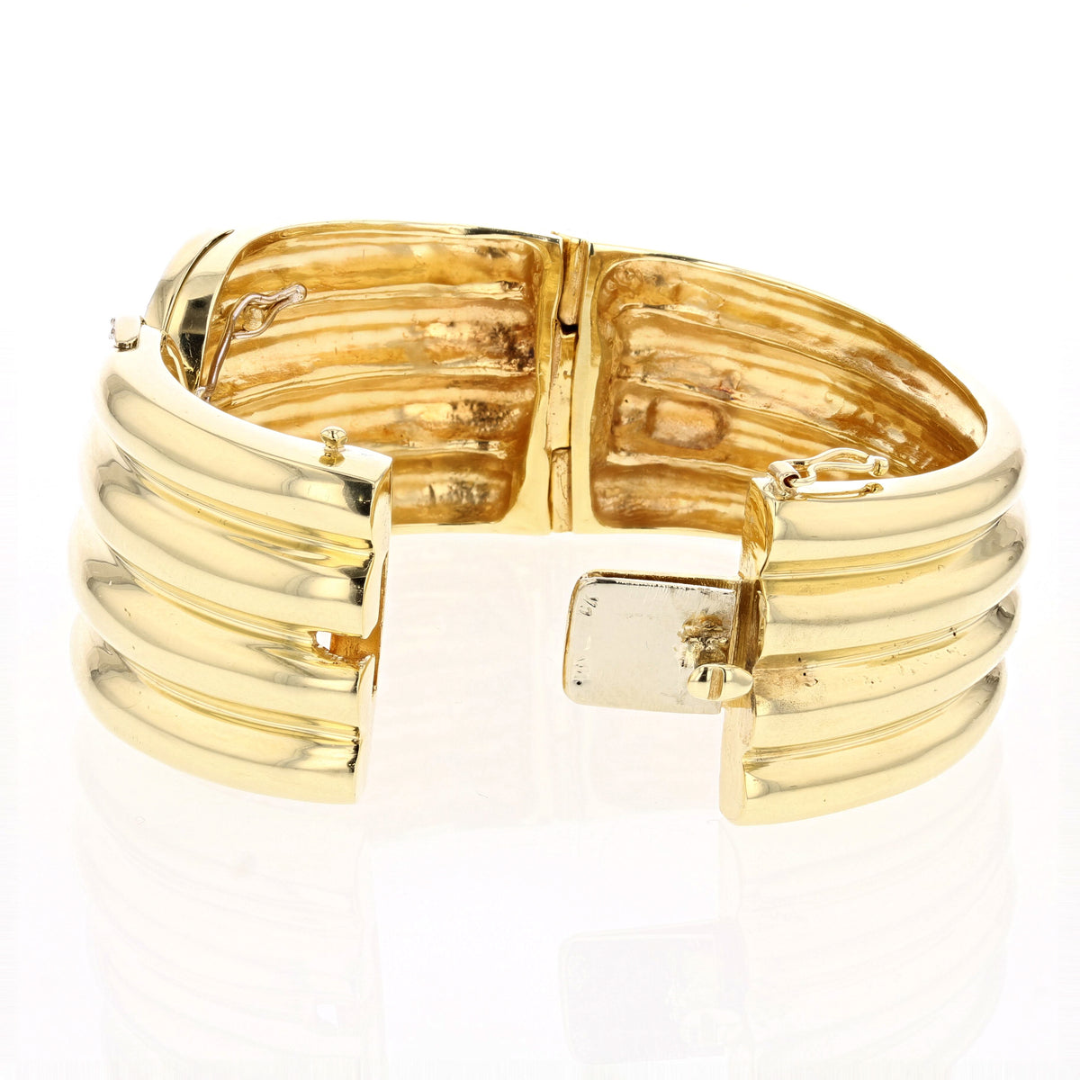 Versatile Diamond Gold Cuff Bracelet