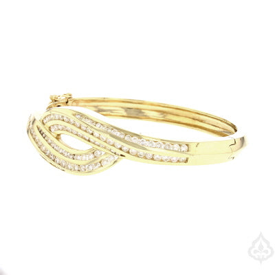 Vintage Diamond Gold Cuff