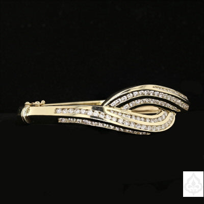 Vintage Diamond Gold Cuff