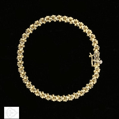Diamond Tennis Bracelet 14K Yellow Gold