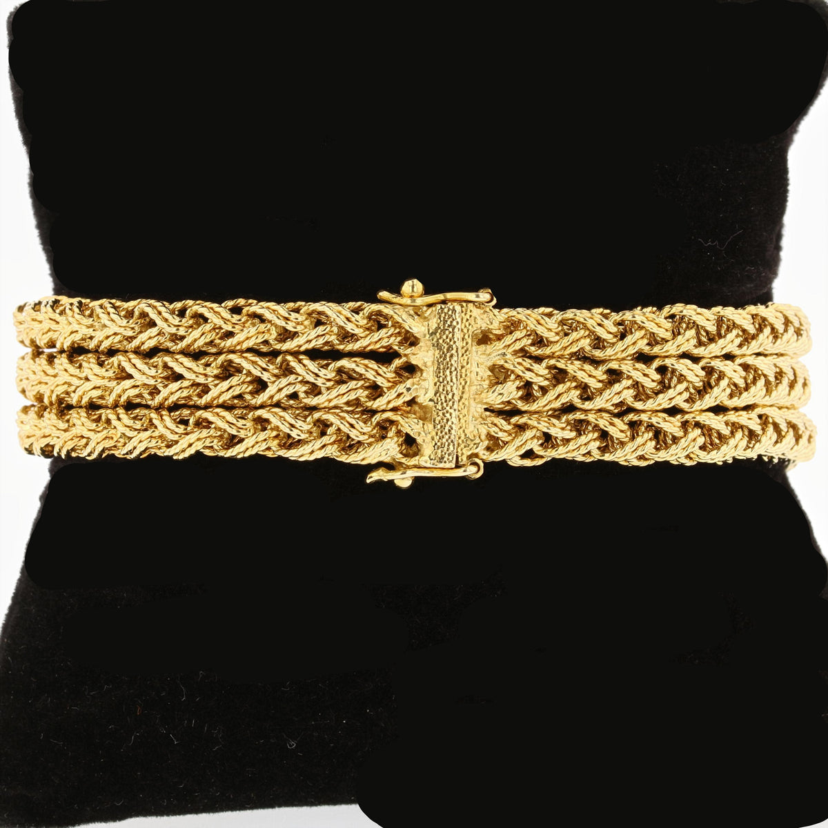 3 Rope Gold Bracelet