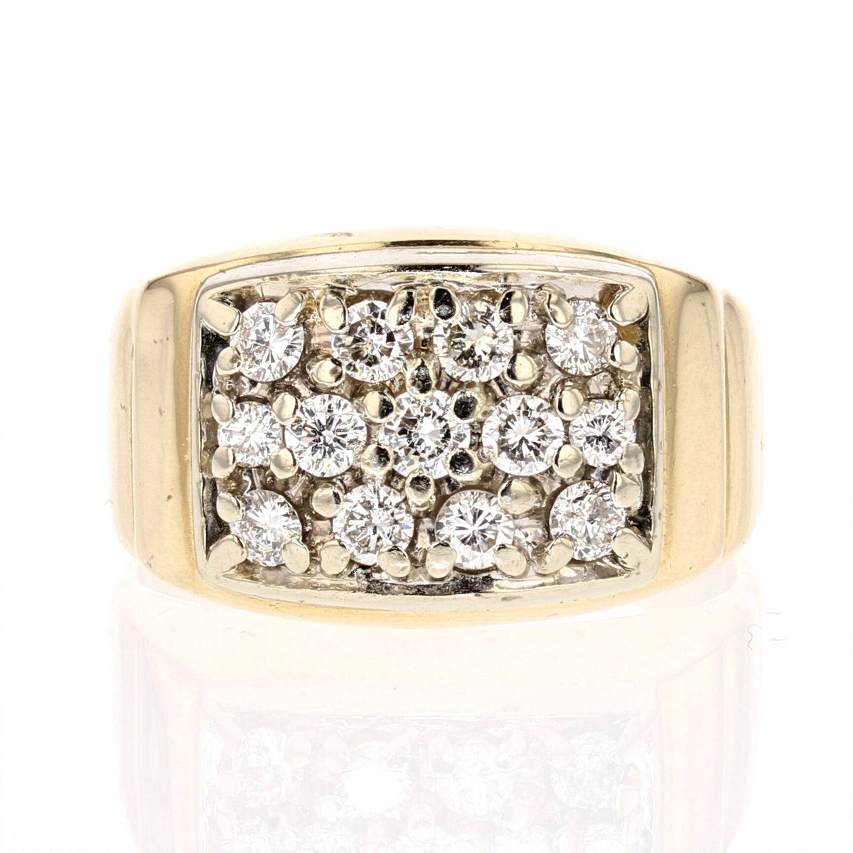 Men Diamond Gold Ring