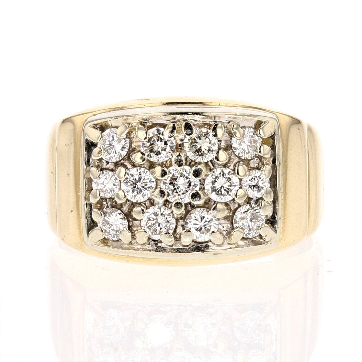 Men Diamond Gold Ring