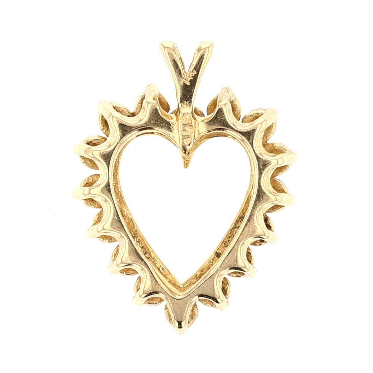 Vintage Heart Diamond Pendant