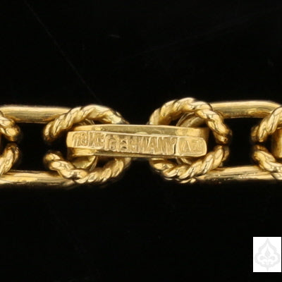 30" Textured Link Gold Chain  Germany Made