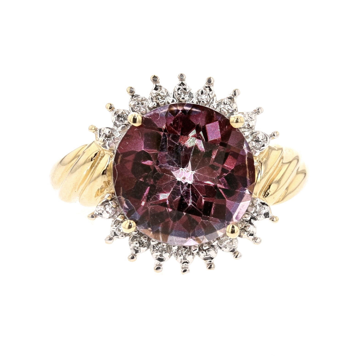 Lab-Grown Alexandrite Ring