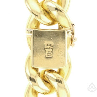 Curb Link Gold Necklace 890719