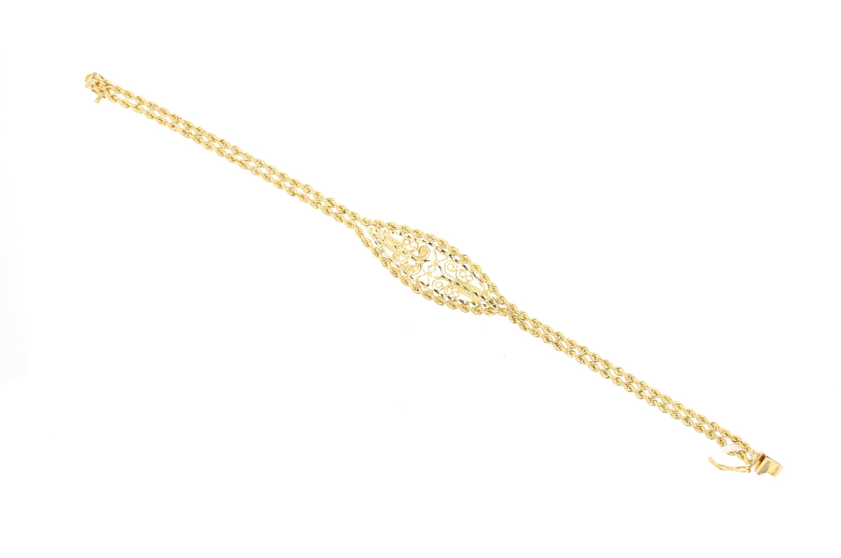 7" 14K  Gold  Bracelet