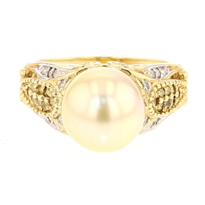 14K Gold FWP, Diamond Ring