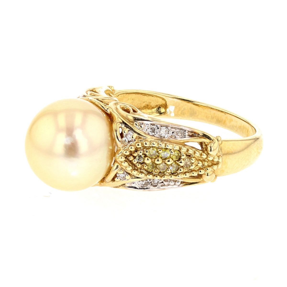 14K Gold FWP, Diamond Ring