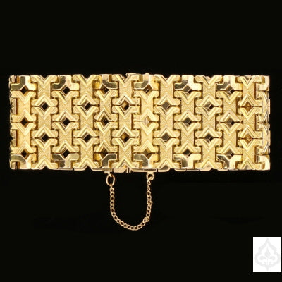 7" Geometric Gold Bracelet