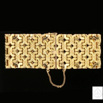 7" Geometric Gold Bracelet
