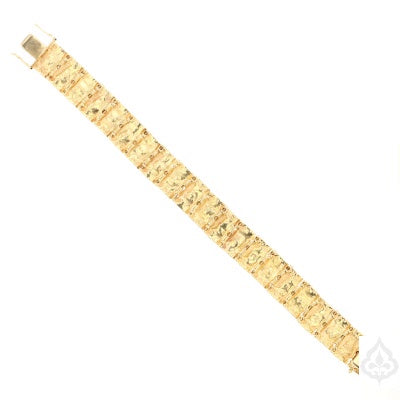 8" Gold Nugget Bracelet