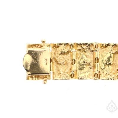 8" Gold Nugget Bracelet