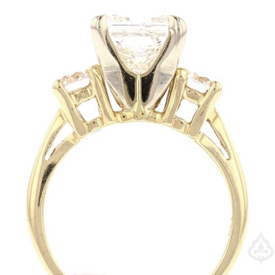 14K Yellow Gold 2.75 ct TW  Princess Cut Diamond Engagement/Bridal Ring