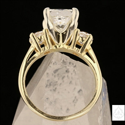 14K Yellow Gold 2.75 ct TW  Princess Cut Diamond Engagement/Bridal Ring