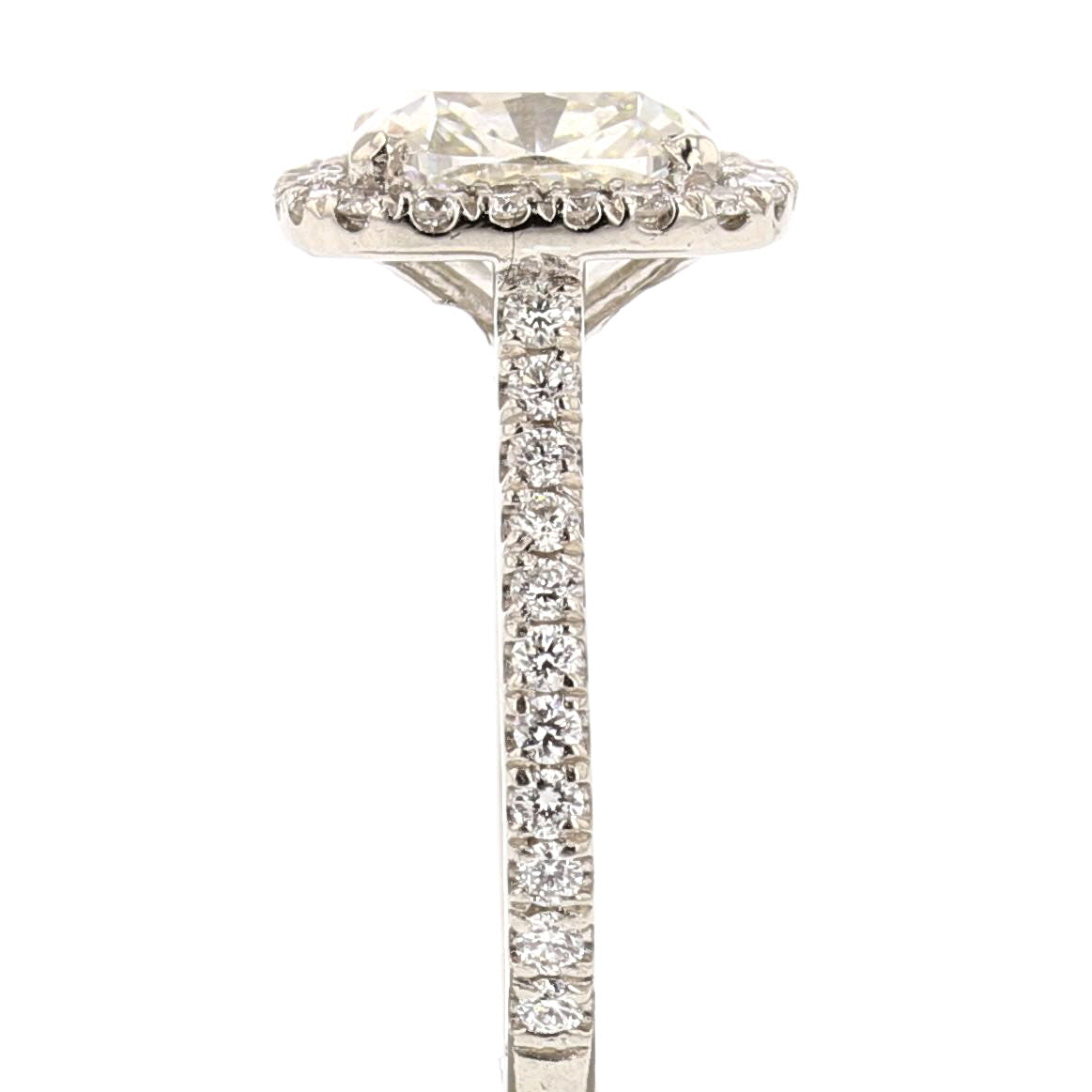 2 Carat Cushion Cut Diamond Halo Engagement/Bridal Ring