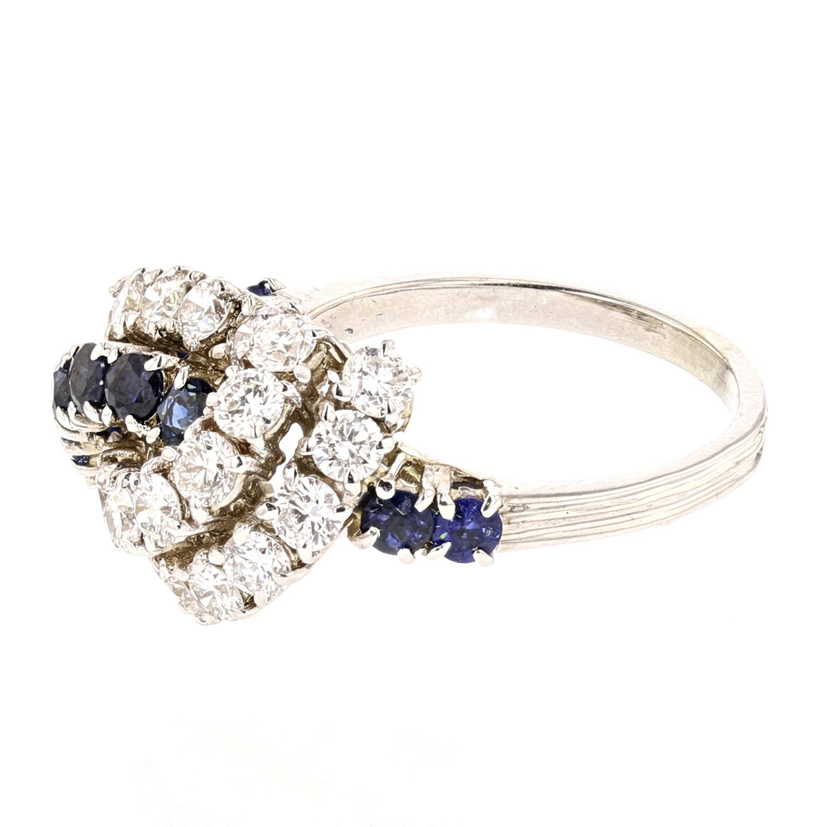 Sapphire & Lab-Grown Diamond Ring