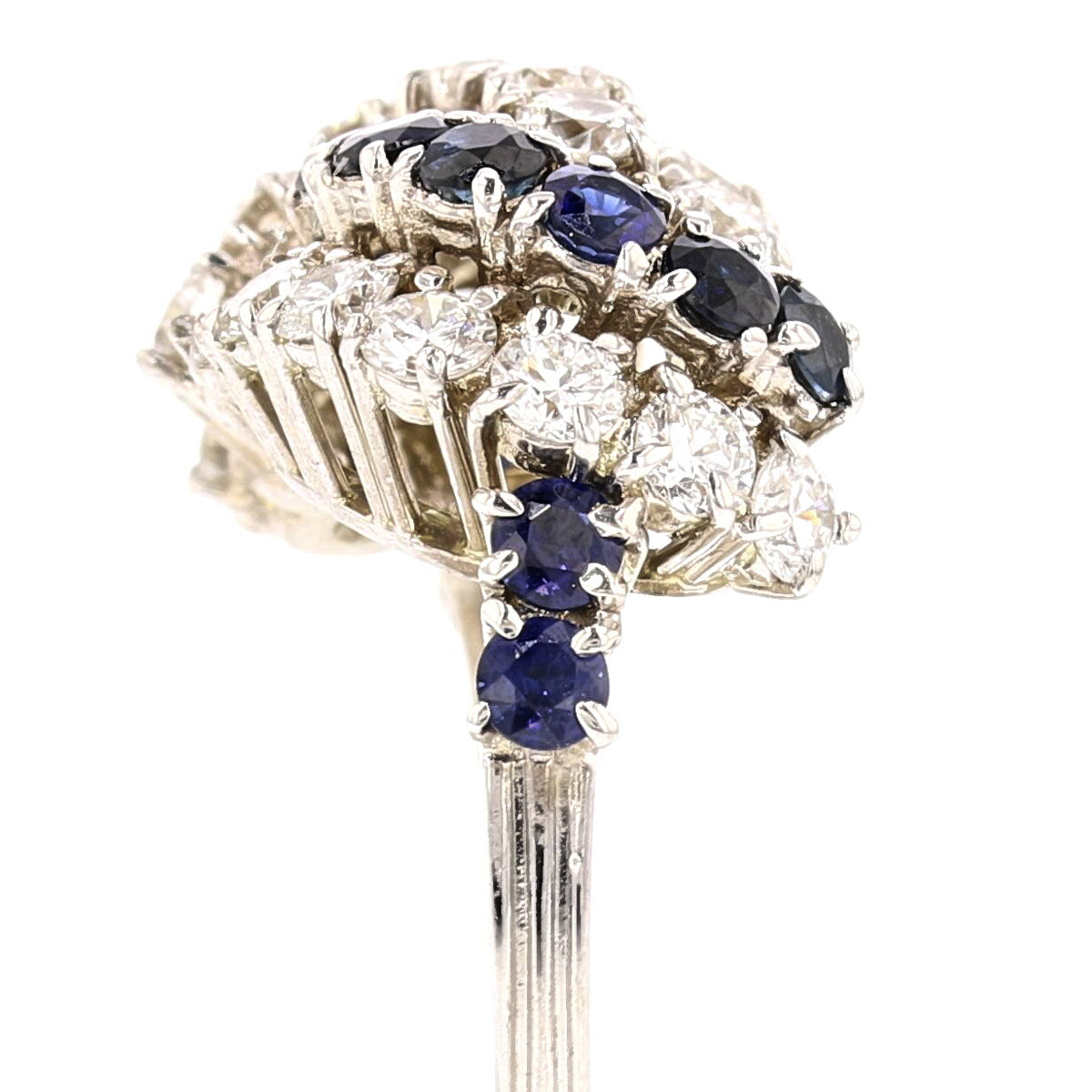 Sapphire & Lab-Grown Diamond Ring