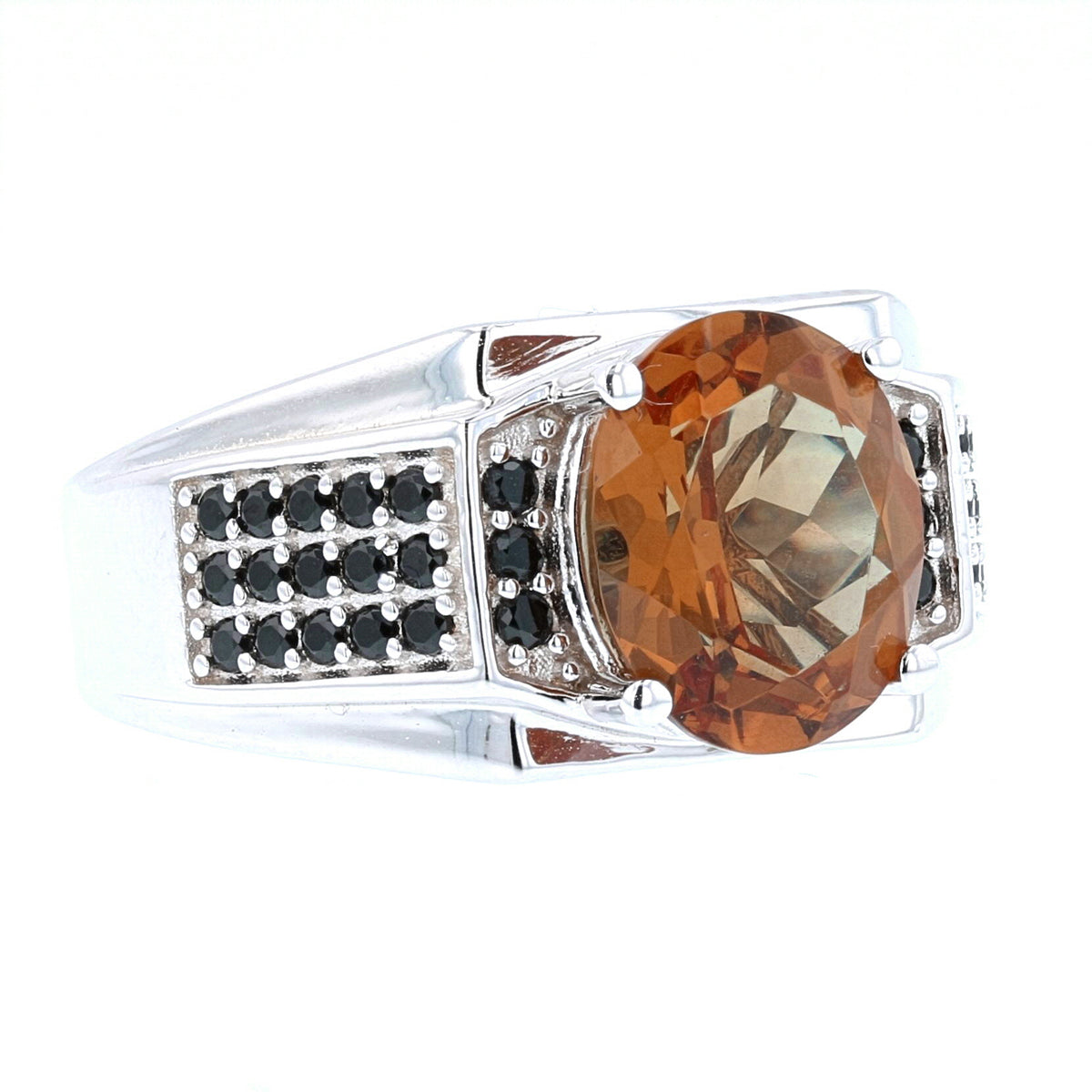 VooDooStone Men's Sterling Silver Oval Ring