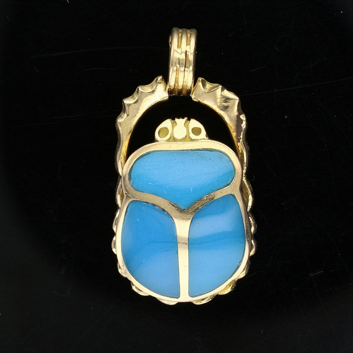 Ankh Turquoise 2 sided Pendant